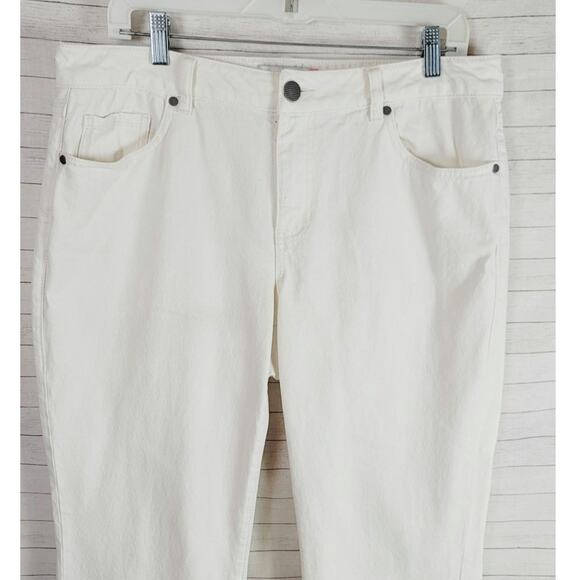 CAbi 100% BF JEANS IN WHITE, SZ 10 - Picture 2 of 13